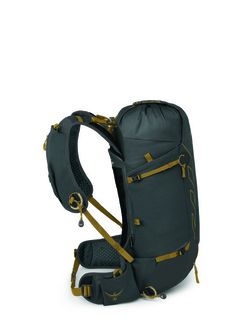 OSPREY turistický batoh TALON VELOCITY 20, dark charcoal/tumbleweed yellw