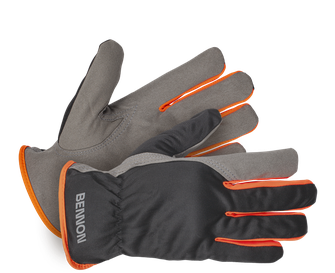 BENNON ochranné rukavice CARPOS Gloves, sivá/oranžová (12 pcs)