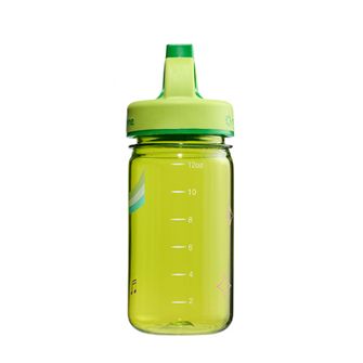 Nalgene Detská fľaša na vodu Grip-n-Gulp Sustain 0,35 l s krytom zelená, muzikál lev