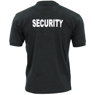 MFH Polo tričko Security s krátkym rukávom, čierna