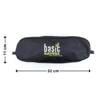 BasicNature Cestovné kreslo Ultralight Low Rest čierne