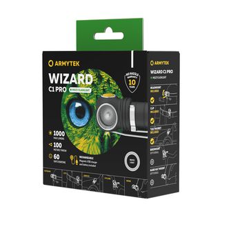 ArmyTek Wizard C1 Pro Magnet White LED čelovka s magnetickým držiakom napájanie z akumulátora 1000 lm 1440 h 55 g