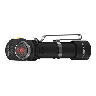 ArmyTek Wizard C2 WR Magnet White &amp; Red LED čelovka s magnetickým držiakom napájanie z akumulátora 1100 lm 3 h 65 g