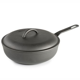 GSI Outdoors hlboká liatinová panvica s pokrievkou Guidecast Frying Deep Pan 254 mm