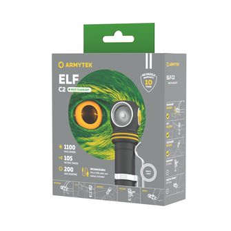 ArmyTek Elf C2 White LED ručné svietidlo napájanie z akumulátora 1100 lm 4800 h 65 g