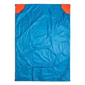 Klymit cestovná deka Versa Blanket™, modro-oranžová