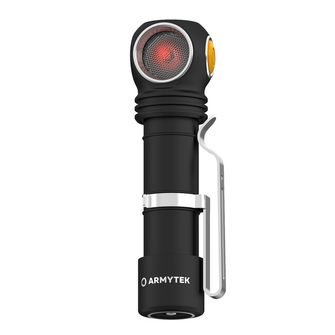 ArmyTek Wizard C2 WR Magnet White &amp; Red LED čelovka s magnetickým držiakom napájanie z akumulátora 1100 lm 3 h 65 g