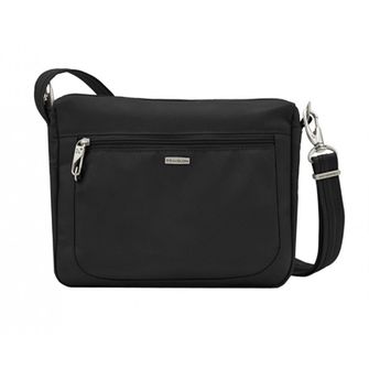 Travelon Taška cez rameno proti krádeži čierna Crossbody Classic