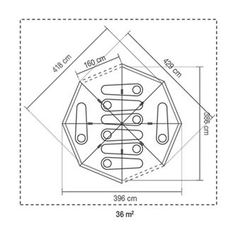 Coleman Stan Octagon BlackOut pre 8 osôb