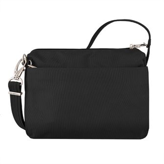 Travelon Taška cez rameno proti krádeži čierna Crossbody Classic