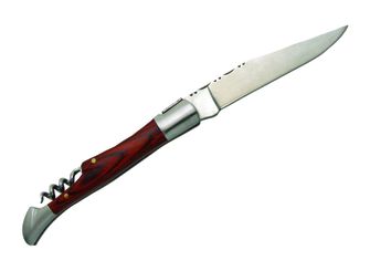 Laguiole DUB039 vreckový nôž, čepeľ 12cm, oceľ 420, rukoväť hnedá staminy
