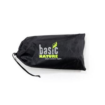 BasicNature Skladacia stolička Compact čierna / oranžová