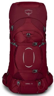 OSPREY turistický batoh ARIEL 55 II, claret red