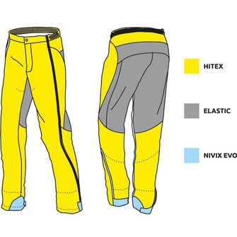 CAMP Skialpinistické pretekárske nohavice Adrenaline Pant 3.0, čierna / žltá