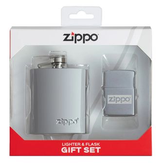 Zippo Podpaľovač a fľaša chrómový