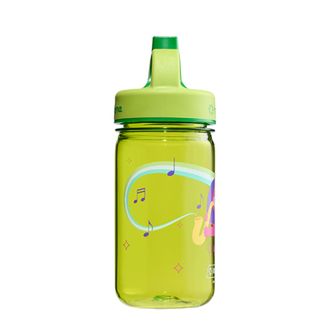 Nalgene Detská fľaša na vodu Grip-n-Gulp Sustain 0,35 l s krytom zelená, muzikál lev