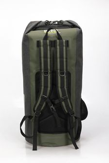 BasicNature Nepremokavý vak 35 L sivozelený