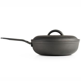 GSI Outdoors hlboká liatinová panvica s pokrievkou Guidecast Frying Deep Pan 254 mm