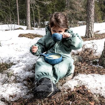 KUPILKA 33 + Spork sada misky a lyžičky s vidličkou v jednom, hnedá