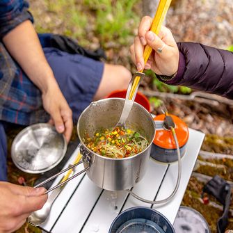 GSI Outdoors Nerezový spork s drevenými paličkami Glacier