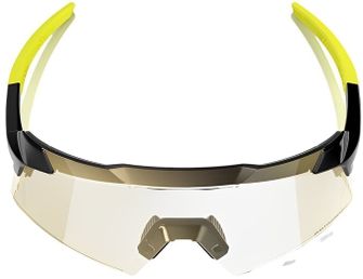 100% Slnečné okuliare Aerocraft, Gloss Metallic Black - Gold Mirror Photochromic