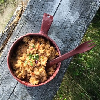 KUPILKA Spork 205 lyžička a vidlička v jednom, červená