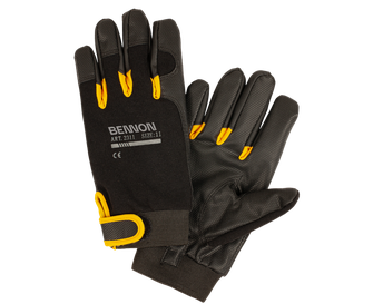 BENNON pracovné rukavice KALYTOS WTR Gloves, čierna/žltá