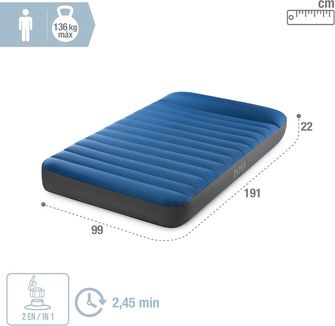 Intex Nafukovací matrac camping Twin Dura-Beam