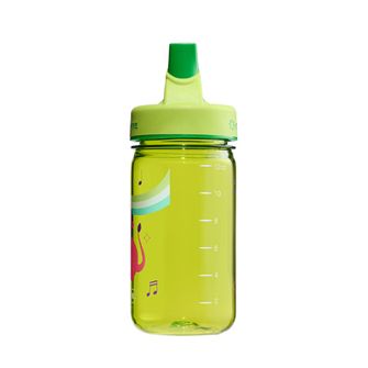 Nalgene Detská fľaša na vodu Grip-n-Gulp Sustain 0,35 l s krytom zelená, muzikál lev