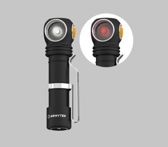 ArmyTek Wizard C2 WR Magnet White &amp; Red LED čelovka s magnetickým držiakom napájanie z akumulátora 1100 lm 3 h 65 g