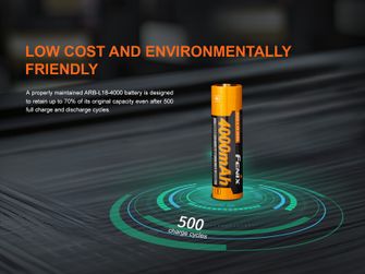 Fenix Nabíjateľná batéria Fenix 18650 4000 mAh (Li-Ion)