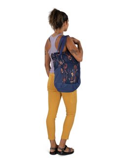 OSPREY mestský batoh DAYLITE TOTE PACK, wild blossom print/alkaline