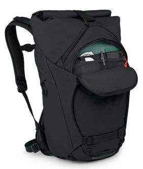 OSPREY mestský batoh METRON ROLL TOP PACK, čierna