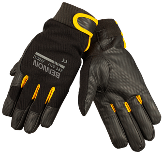 BENNON pracovné rukavice KALYTOS WTR Gloves, čierna/žltá