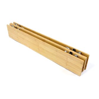 BasicNature Skladací stôl Bamboo 100 x 65 cm