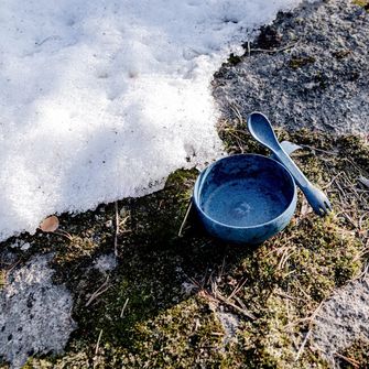 KUPILKA 33 + Spork sada misky a lyžičky s vidličkou v jednom, zelená