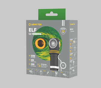 ArmyTek Elf C2 White LED ručné svietidlo napájanie z akumulátora 1100 lm 4800 h 65 g