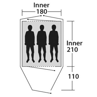 Outwell Zelt Cloud pre 3 osoby