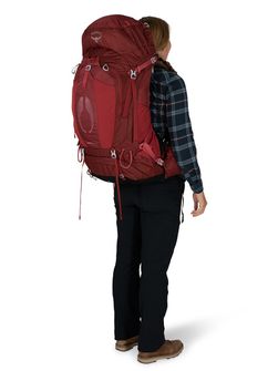 OSPREY turistický batoh AURA AG 65, berry sorbet red