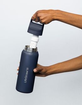 Lifestraw Go 2.0 Stainless Steel filtračná fľaša 1L, biela