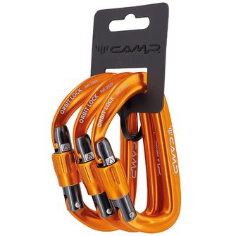 CAMP karabína Orbit Lock 3 Pack, oranžová