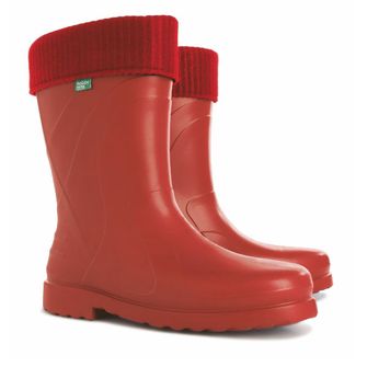 Demar Dámske pracovné gumové topánky s teplou vložkou LUNA, červená