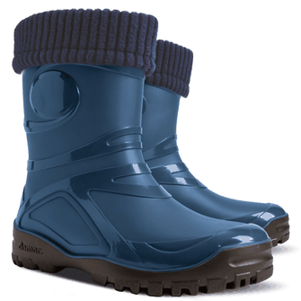 Demar Dámske pracovné gumové topánky s teplou vložkou YOUNG 2 FUR, námornícka modrá