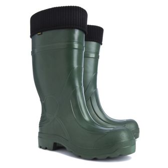 Demar Pánske pracovné gumové topánky s teplou vložkou PREDATOR XL, zelená