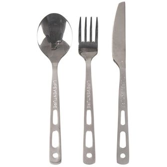 Lifeventure turistický príborový set Knife Fork Spoon Set - Basic